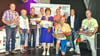 Die Ehrung der Spender mit Henrich Apelt (von links) aus Klein Wanzleben (100 Spenden), Schatzmeisterin des Kreisverbandes Eva Schönrock, Detlef Giesecke aus Ummendorf (140 Spenden), Thomas Leitel aus Seehausen (155 Spenden), Ute Stelmaszyk aus Eilsleben (130 Spenden), Mathias Voigt aus Wanzleben (160 Spenden), Eberhard Klemme aus Altenweddingen (135 Spenden), Vorsitzender des Kreisverbandes Torsten Winkelmann, Mario Baldensperger aus Altenweddingen (120 Spenden)