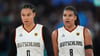 Trafen in der WNBA aufeinander: Satou und Nyara Sabally (r).