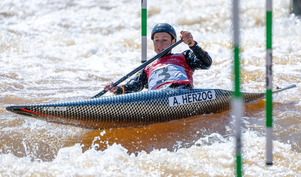 Andrea Herzog belegte beim Weltcup in Prag erneut den dritten Rang.