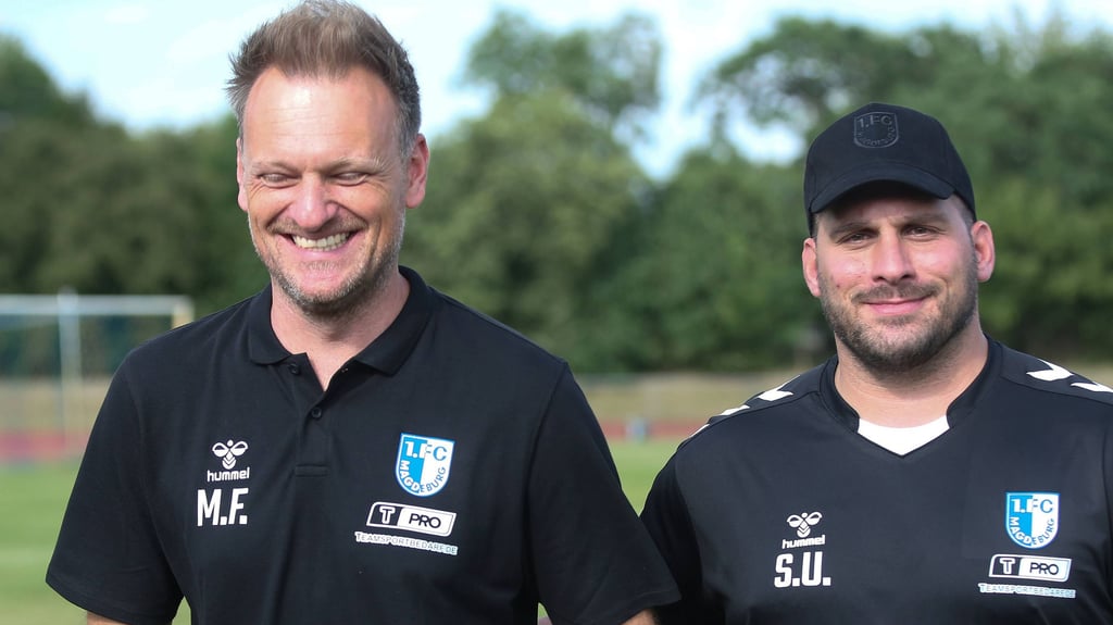 FCM-Cheftrainer Markus Fiedler (li.) und sein Co.-Trainer Saban Uzun.