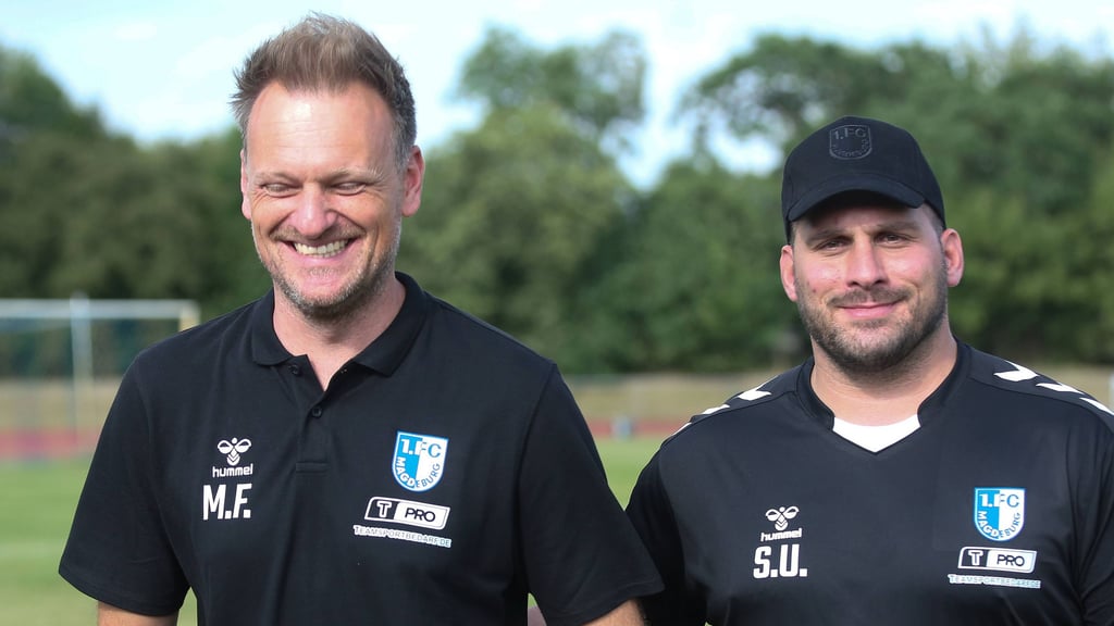 FCM-Cheftrainer Markus Fiedler (li.) und sein Co.-Trainer Saban Uzun.