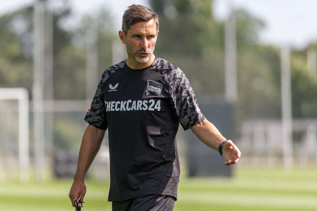 Hertha-Trainer Stefan Leitl sah einen Sieg seiner Mannschaft beim ersten Testspiel.