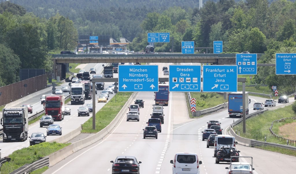 Zum Start der Sommerferien war der Reiseverkehr auf den Thüringer Autobahnen zunächst ruhig. (Symbolfoto)