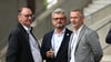 Beim Clubpicknick unterhielt sich Mario Kallnik (r.) unter anderem mit FCM-Ehrenpräsident Peter Fechner (Mitte).