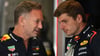 Christian Horner (l) stört sich an den Dauer-Gerüchten um Max Verstappen (r).
