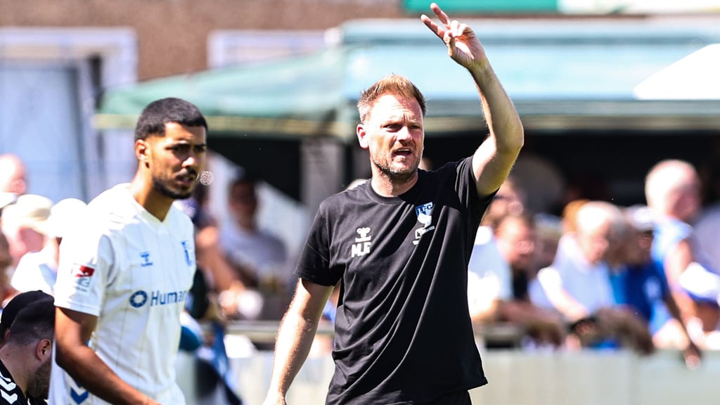 Markus Fiedler zeigte sich beim Testspiel gegen den SV Dessau sehr aktiv an der Seitenlinie.
