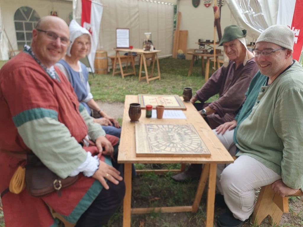 Matthias Gerlach, Vorsitzender der Hanischen Gesellschaft und seine MItstreiter Uwe Mattner, Bernd Frommhagen und Renate Adam.