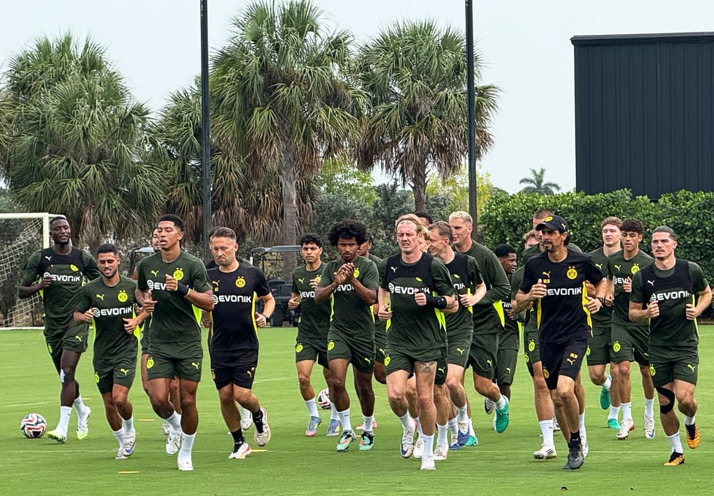 Auf das Achtelfinale bereitete sich Borussia Dortmund noch in Florida vor
