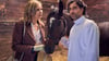 Szene aus dem ZDF-Film „Andere Eltern - die 1. Klasse“: Frau Marx (Veronica Ferres) bekommt von Björn (Serkan Kaya) das Pferd „Tortilla“ vorgestellt.