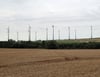 Blick auf einen Windpark