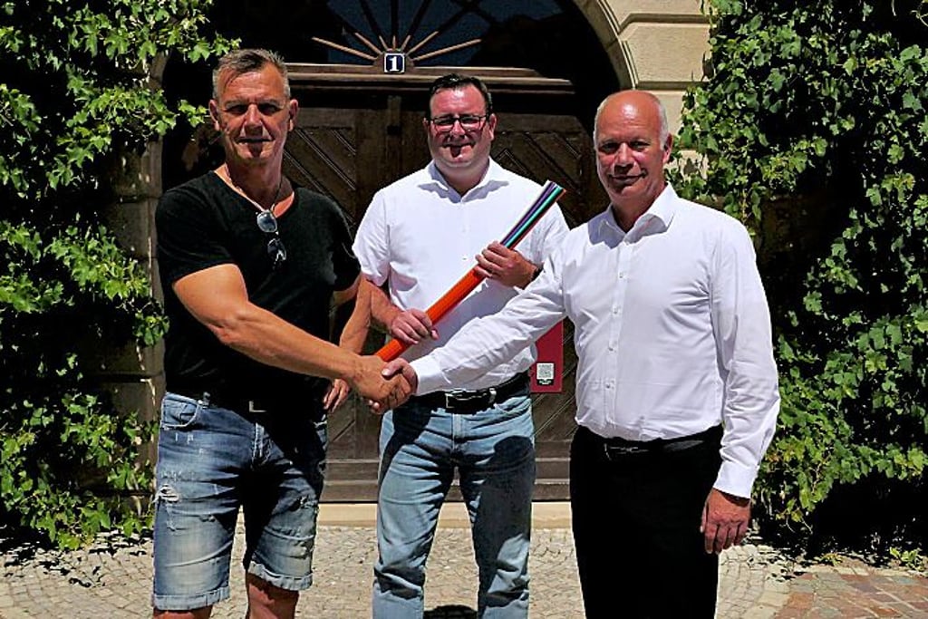 Neustart: Olaf Würkner, Andreas Nette und EnviaTel-Geschäftsführer Haiko Rennert (v. l.)