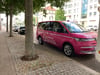 Kürzlich war das markante Shopping-Queen-Mobil schon in Magdeburg unterwegs. 