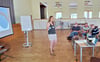 Vanessa Hohmann erläuterte den anwesenden Ehrenamtlern die Vorteile eines Vereinsnetzwerkes.