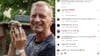Stolz zeigt Tierpfleger Jörg Gräser seinen Nachwuchs in die Kamera.