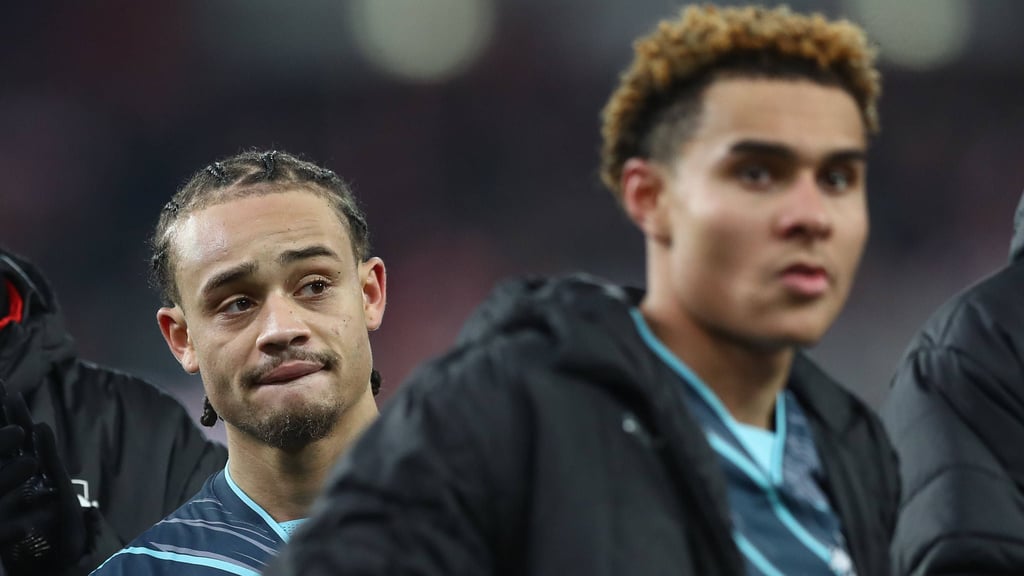 Angeblich im Fokus von Newcastle United: RB Leipzigs Profis Xavi Simons und Antonio Nusa