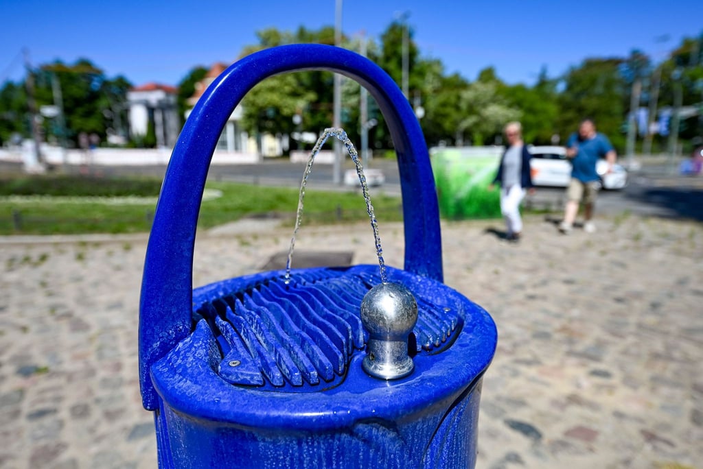 Die Trinkbrunnen werden in Berlin von Mensch und Tier genutzt.