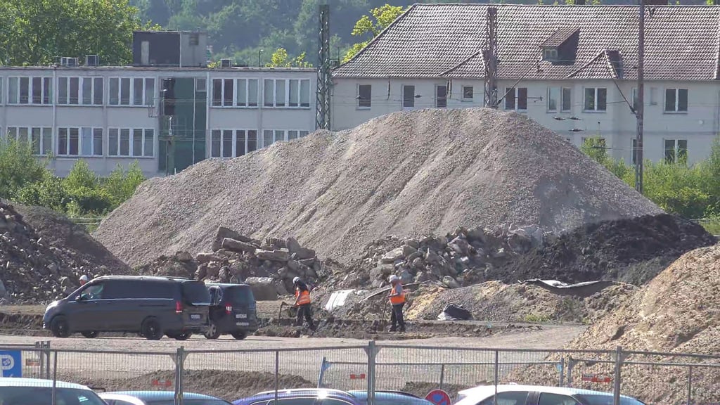 Der Blindgänger wurde bei Bauarbeiten im Osnabrücker Lokviertel entdeckt.