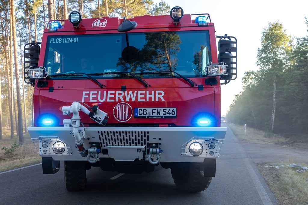 Ein Ortsteil wurde wegen eines Waldbrandes evakuiert.