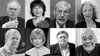 Prominente Todesfälle&nbsp; 2025: oben.v.l.: Wolfgang Böhmer, Monika Hansen, Michael Sommer, Gertrud Leutenegger; unten v.l.: Lorreta Swit, Helmut Thoma, Günther Uecker