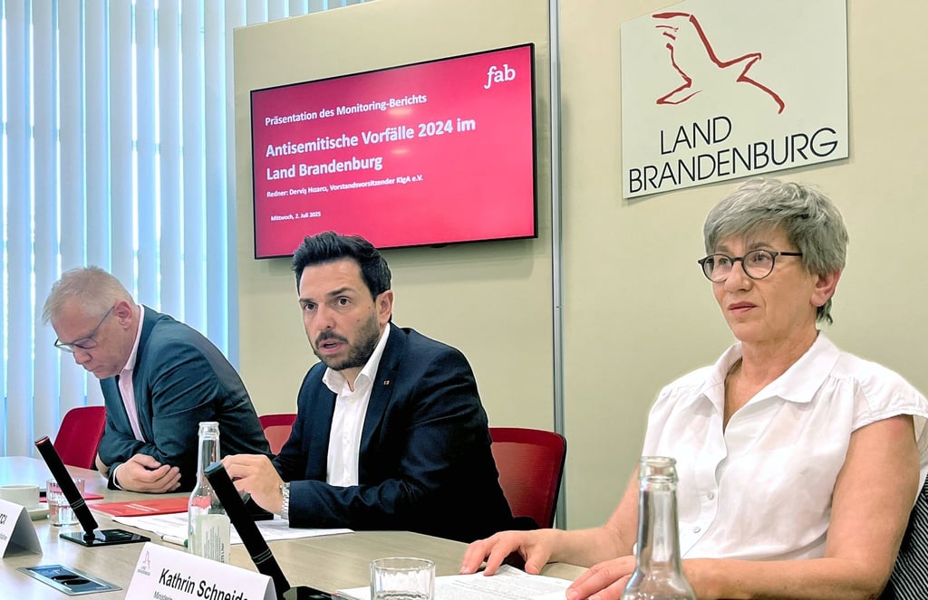 In Brandenburg gab es 2024 fast 30 Prozent mehr antisemitische Vorfälle als im Vorjahr.