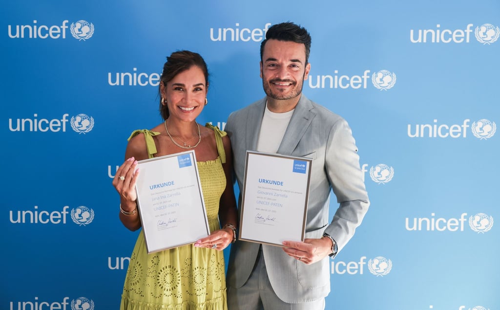Jana Ina und Giovanni Zarrella wollen sich als Unicef-Paten für Kinder einsetzen.