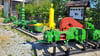 Diese Pumpen am Parkplatz des Schaubergwerks Büchenberg wurden von Mitgliedern des Vereins Bergbaufreunde Elbingerode/Harz frisch gestrichen.