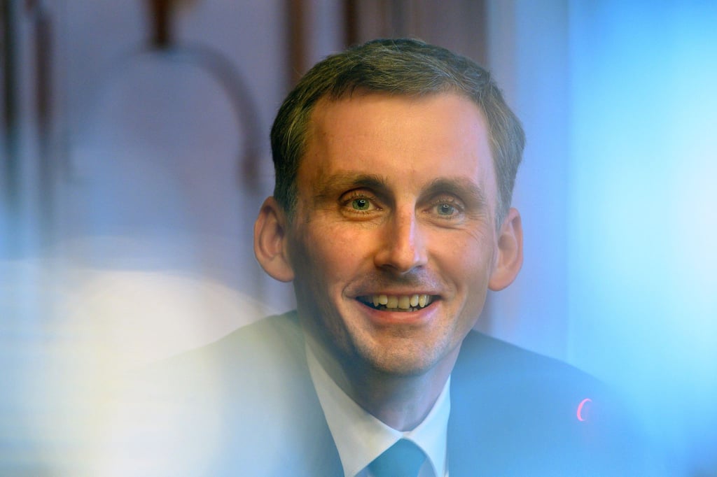 "Wir wollen Sicherheit, Stabilität und Ruhe in die Kollegien bringen": Jan Riedel am Mittwoch bei seinem ersten öffentlichen Auftritt.