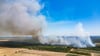 Der Waldbrand in der Gohrischheide hat sich wieder ausgedehnt.