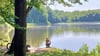 Der Ditfurter See im Landkreis Harz: Sandstrand, viel Platz und gutes Wetter – besser geht’s nicht.
