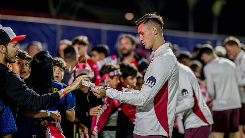 Benjamin Sesko während der RB-Brasilien-Tour