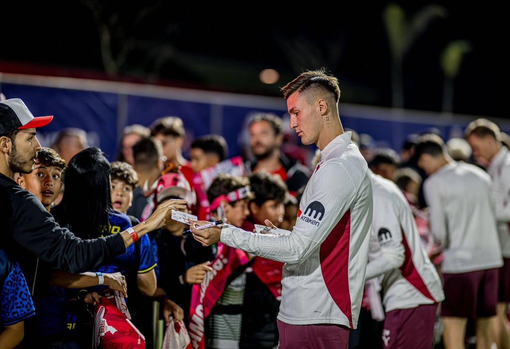 Benjamin Sesko während der RB-Brasilien-Tour
