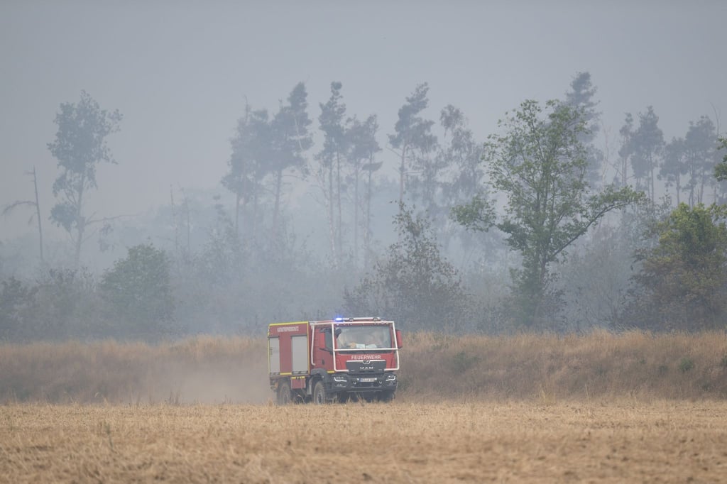 Das Feuer in der Gohrischheide war am Dienstag ausgebrochen.