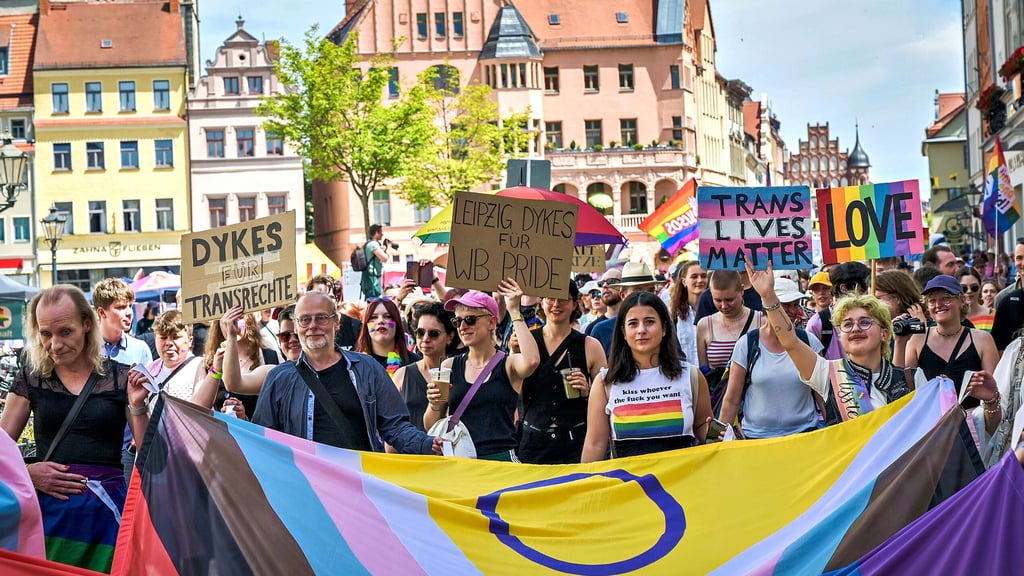 Den Wittenberger Christopher Street Day haben etwa 460 Teilnehmende besucht.
