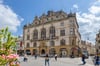Blick auf das Stadthaus am Marktplatz. Hier tagt der Stadtrat in Halle.