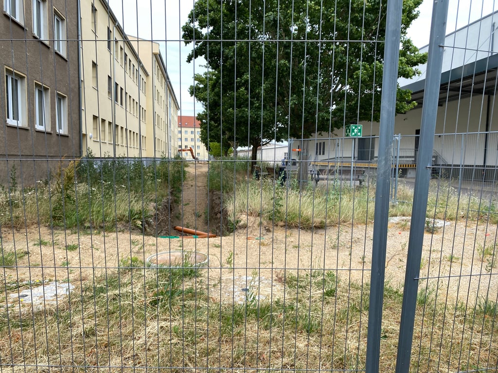 Baustelle Landesbereitschaftspolizei Magdeburg