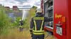 An der A36 musste die Ascherslebener Wehr einen Böschungsbrand löschen.