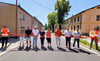 Die Straße in Glauzig wird offiziell freigegeben. 