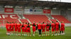 Die Mannschaft des Halleschen FC hat am ersten Spieltag gegen den BFC Dynamo Heimrecht.