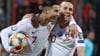 Cristiano Ronaldo (links) und der bei einem Autounfall gestorbene Diogo Jota waren jahrelang Auswahlkollegen in Portugal.