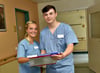 Loriana Elstner und Kevin Radtke absolvieren derzeit das zweite Ausbildungsjahr an der Pflegeschule des Altmark-Klinikums. 