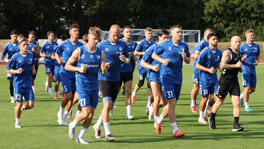 Die Spieler vom 1. FC Magdeburg im Trainngslager in Bad Wörishofen.