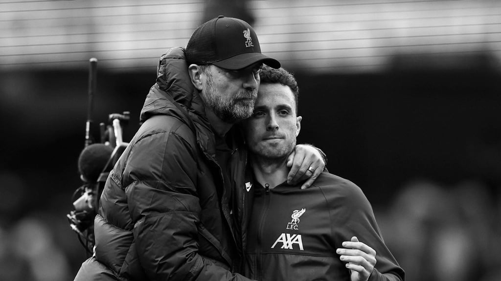 Bild aus glücklichen gemeinsamen Tagen: Jürgen Klopp und der verstorbene Diogo Jota.
