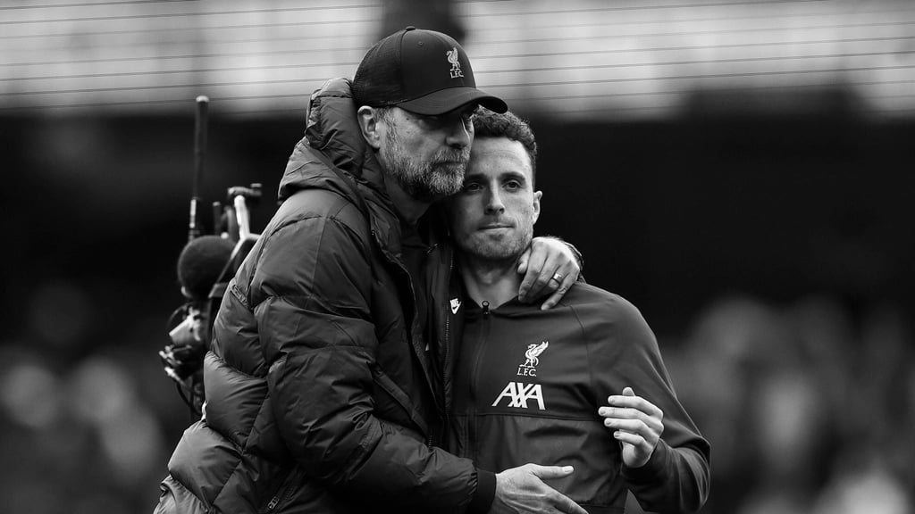Bild aus glücklichen gemeinsamen Tagen: Jürgen Klopp und der verstorbene Diogo Jota.