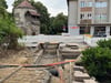 Die Arbeiten am Stromnetz in Halberstadt machen gerade ein Stück Stadtgeschichte sichtbar. Der aktuell trockene Kulkgraben liegt frei. 