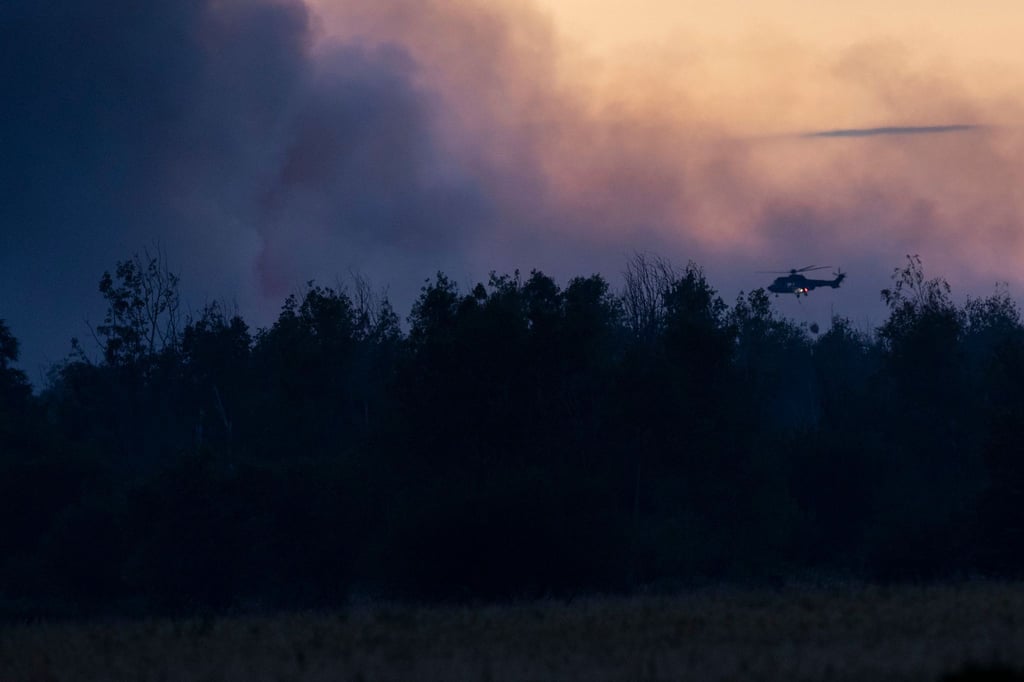 Wie groß das vom Waldbrand betroffene Gebiet in der Gohrischheide derzeit ist, ist laut dem Landkreis schwierig einzuschätzen. (Fotoarchiv)