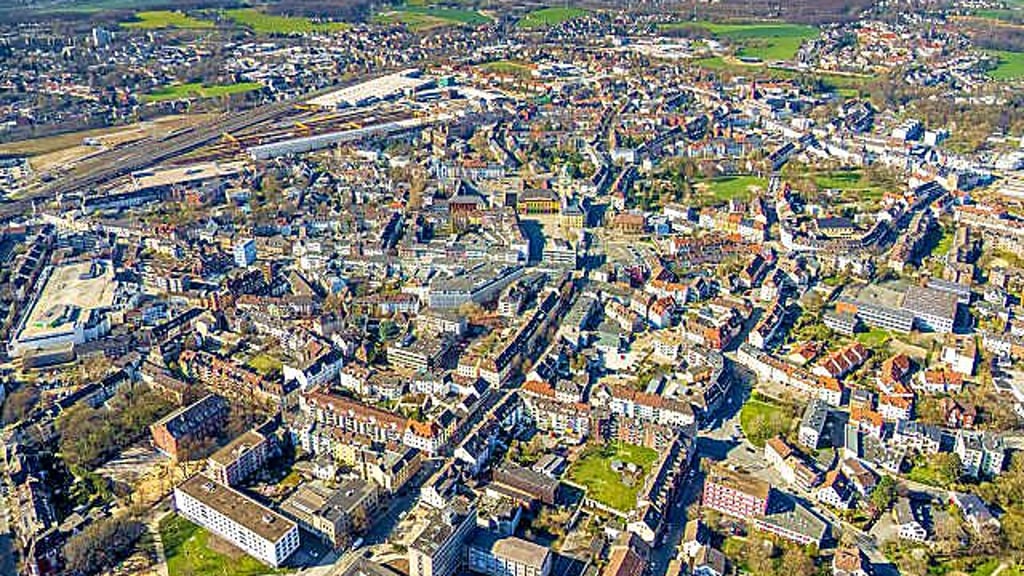 Die Stadt Witten aus der Luft
