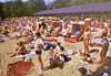 So voll war der Strand im Schwimmbad Adria am 6. Juli 1975.