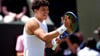 Ben Shelton in Wimbledon feiert seinen Sieg über Rinky Hijikata.