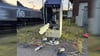 Der zerstörte Fahrkartenautomat&nbsp;