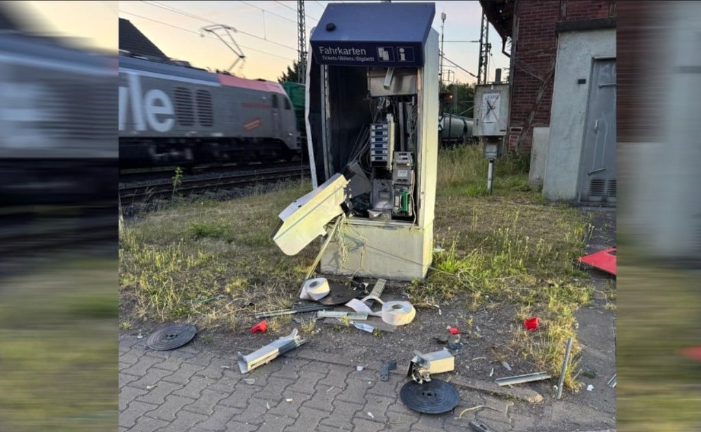 Der zerstörte Fahrkartenautomat
